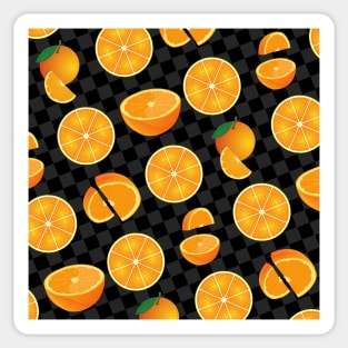 Oranges (on black) Sticker